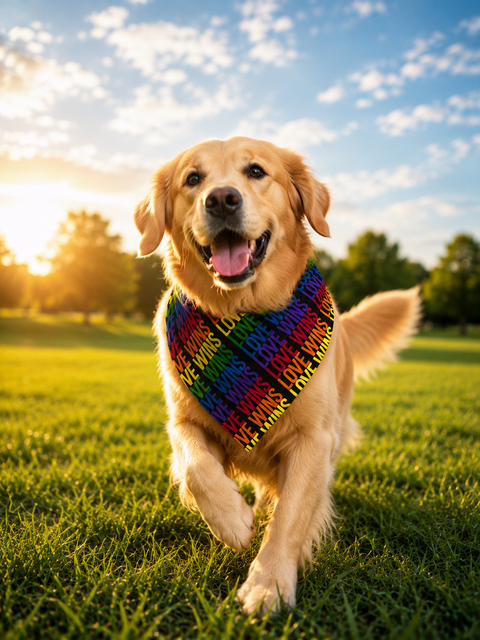 PRIDE LOVE WINS - All-over print bandana