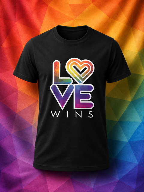 PRISM LOVE WINS - Women’s Semi Fitted Tee